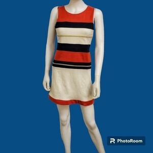 LAUNDRY BY SHELLI SEGAL Girl's Color Block Chain Jersey Dress